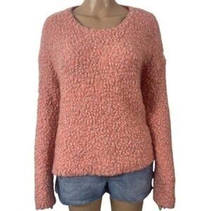 Nectar Clothing Peach Popcorn Knit Sweater Size Small